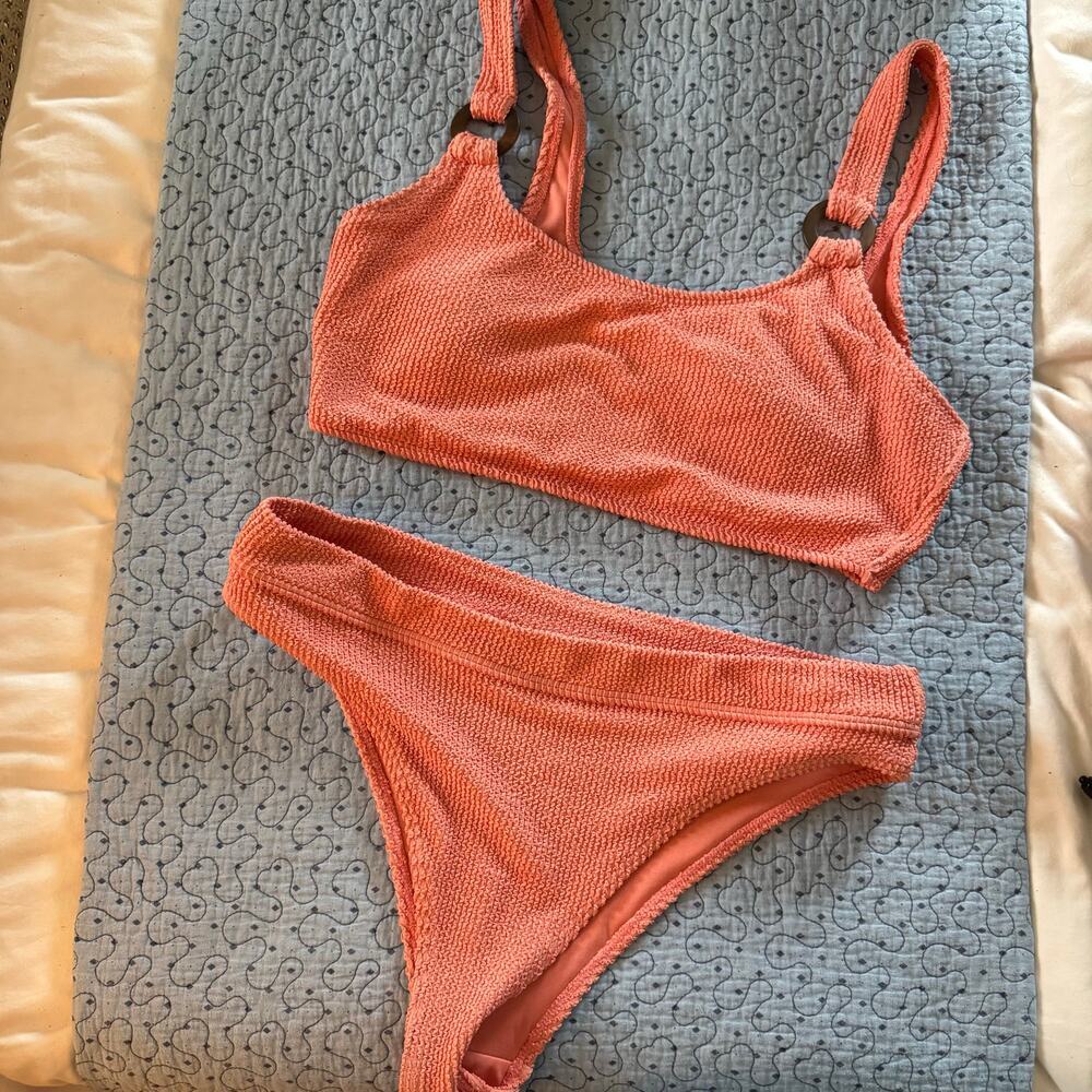 BILLABONG Coral Two Piece Bikini Swim Set Size XL casual comfort scoop